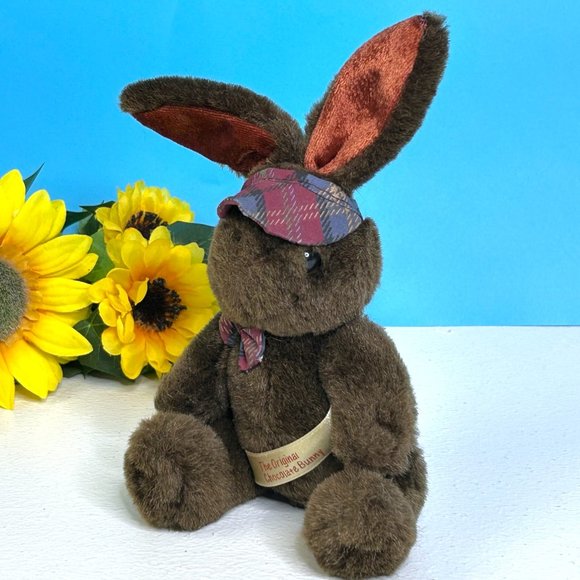 RARE Vintage MTY The Original Chocolate Bunny Rabbit Plush Stuffed Animal Toy - Picture 3 of 4